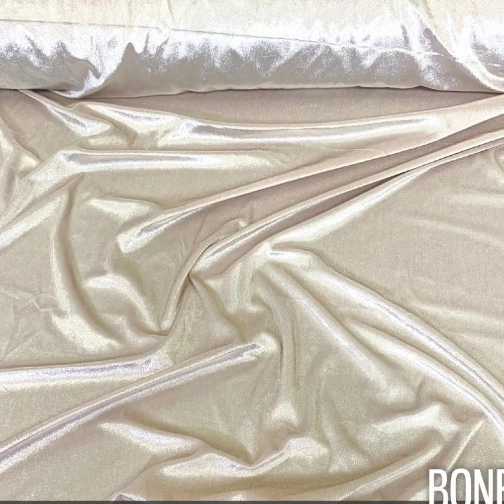 Lush Velvet Table Runner in Bone