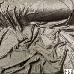 Lush Velvet Table Runner in Grey