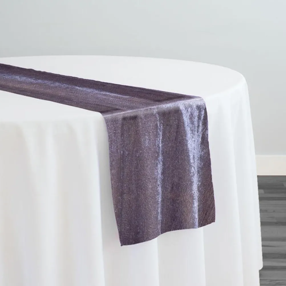 Lush Velvet Table Runner in Heather