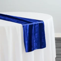 Lush Velvet Table Runner in Navy