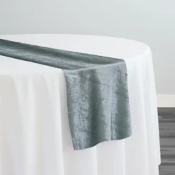 Lush Velvet Table Runner in Seafoam