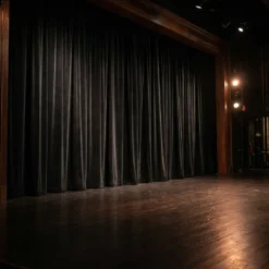Luxury Plush Velvet Drapery Panel in Black