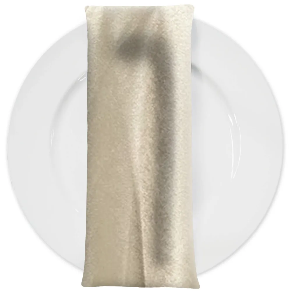 Luxury Plush Velvet Napkin in Bone