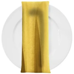 Luxury Plush Velvet Napkin in Gold 18K