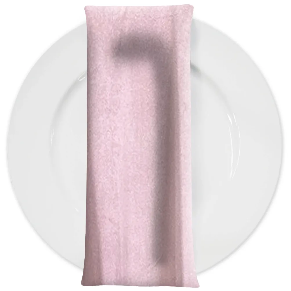 Luxury Plush Velvet Napkin in Rose