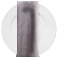 Luxury Plush Velvet Napkin in Heather