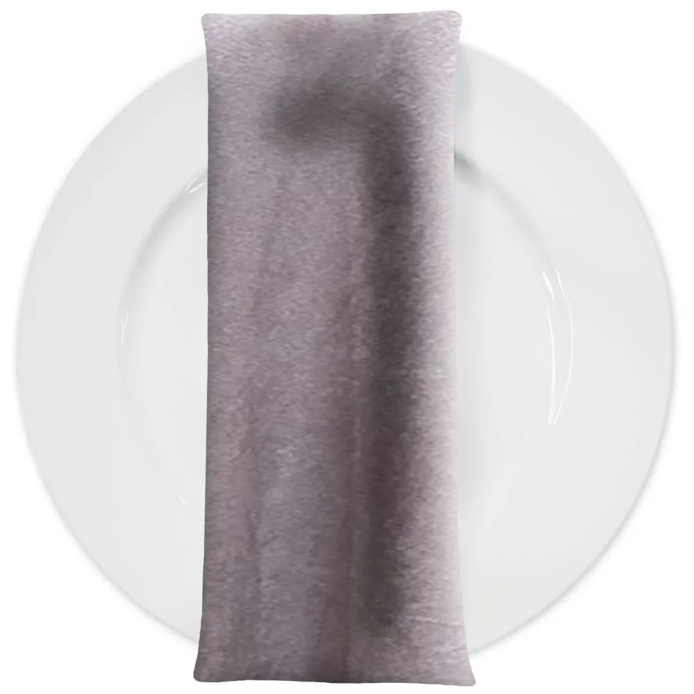 Luxury Plush Velvet Napkin in Heather