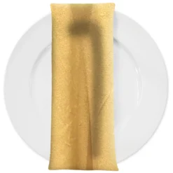 Luxury Plush Velvet Napkin in Antique Gold