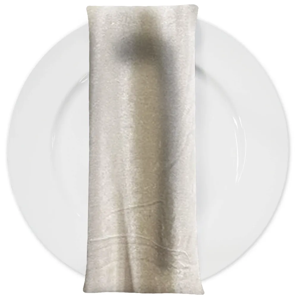 Luxury Plush Velvet Napkin in Ivory