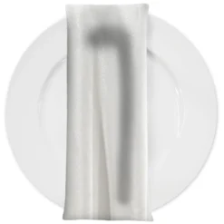 Luxury Plush Velvet Napkin in White
