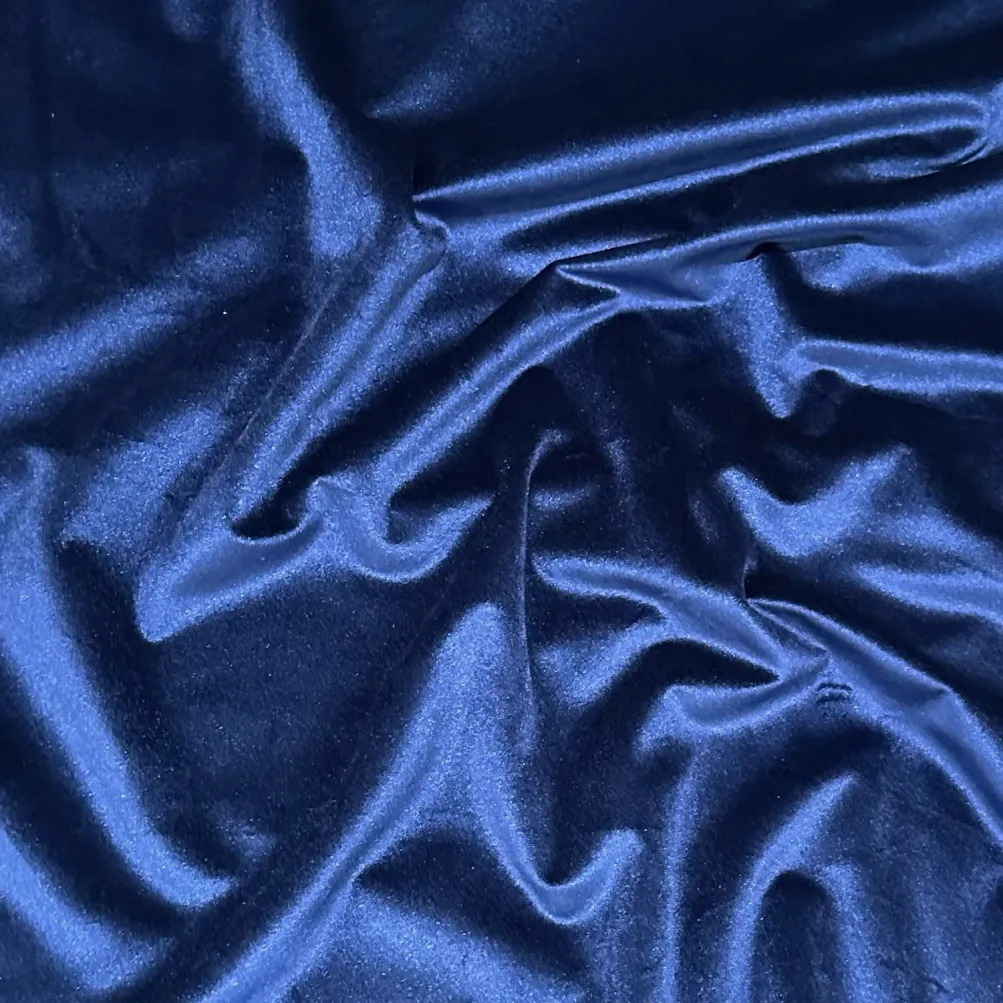 Luxury Plush Velvet Table Linen in Navy