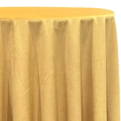 Luxury Plush Velvet Table Linen in Antique Gold
