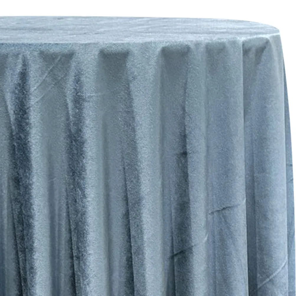 Luxury Plush Velvet Table Linen in Copen Perry