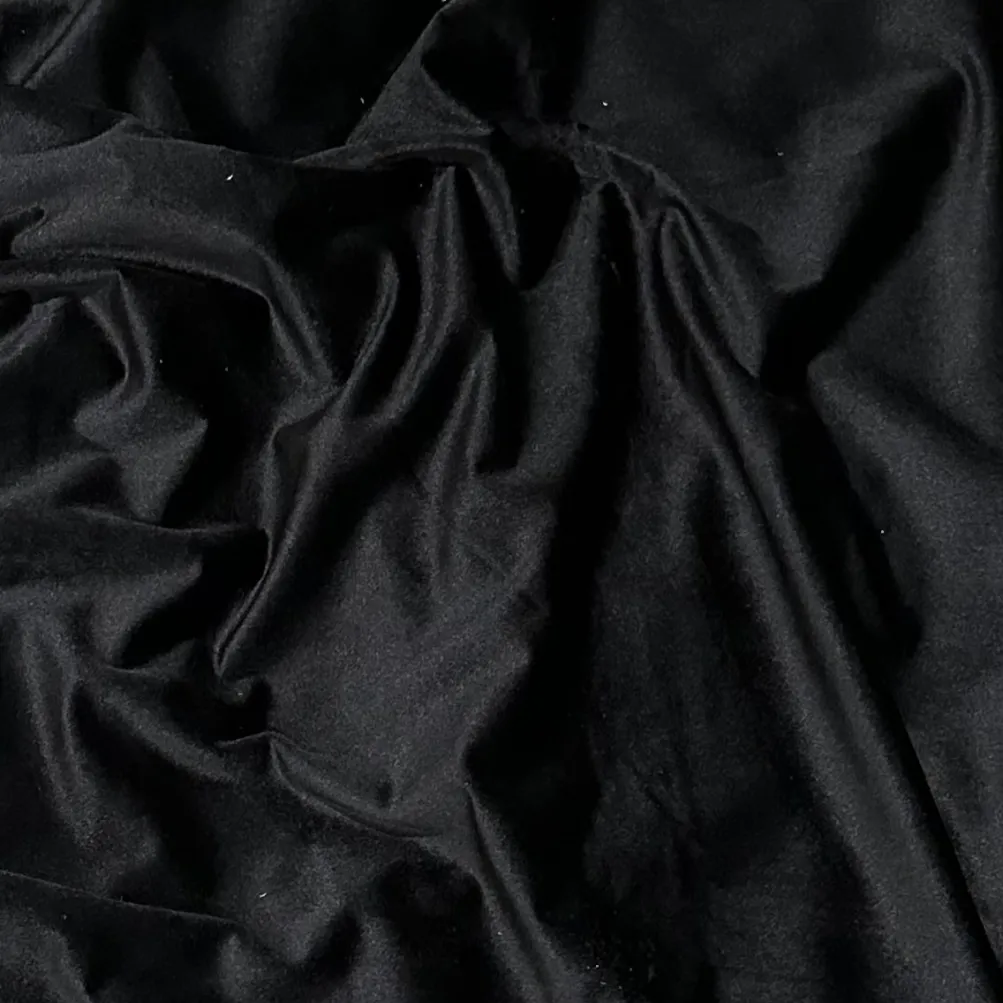Luxury Plush Velvet Table Linen in Black