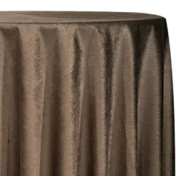 Luxury Plush Velvet Table Linen in Brown
