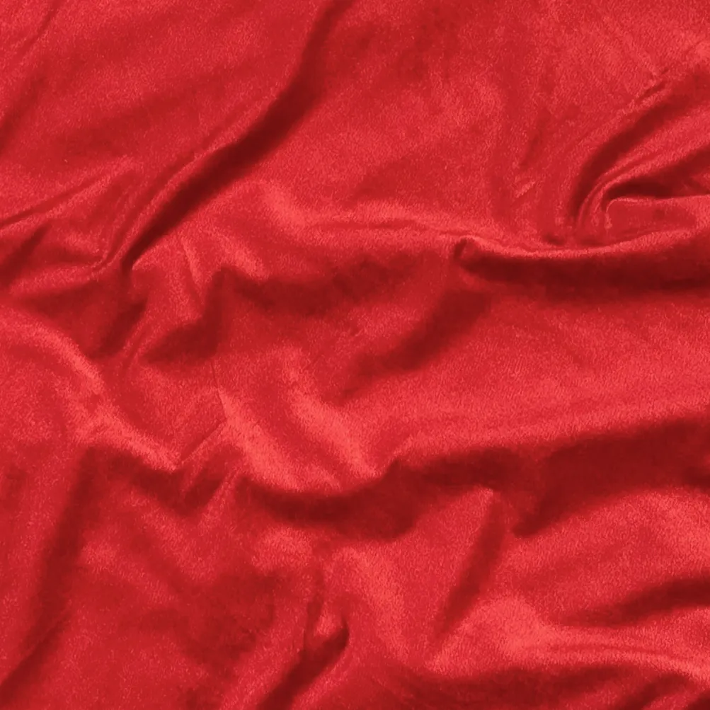 Luxury Plush Velvet Table Linen in Red
