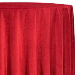 Luxury Plush Velvet Table Linen in Red