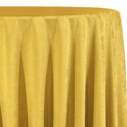 Luxury Plush Velvet Table Linen in Gold 18K