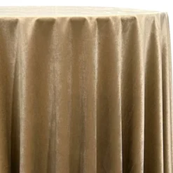 Luxury Plush Velvet Table Linen in Soft Gold
