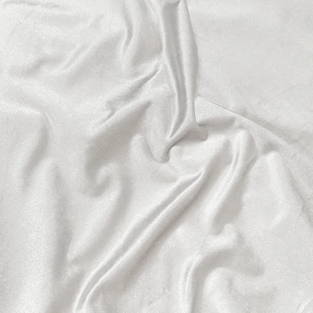 Luxury Plush Velvet Table Linen in White
