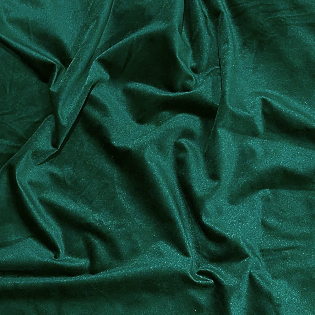 Luxury Plush Velvet Table Runner in Hunter Green