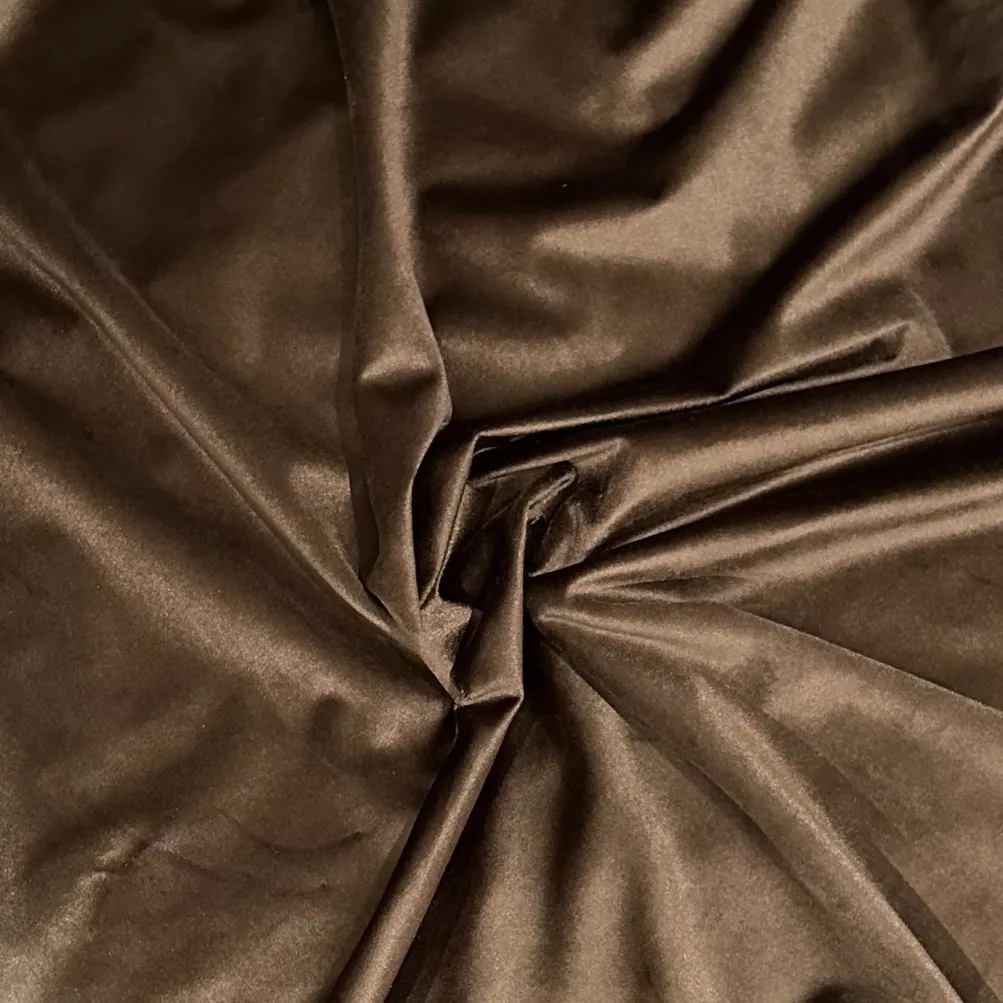 Luxury Plush Velvet Table Runner in Brown
