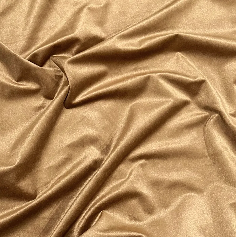 Luxury Plush Velvet Table Runner in Bronze
