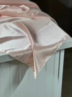 Luxury Satin Table Linen in Blush