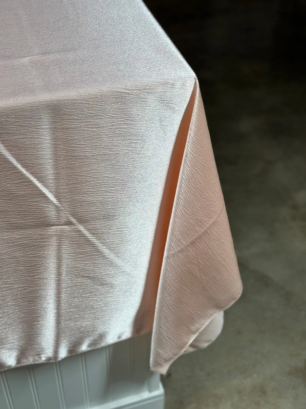 Luxury Satin Table Linen in Blush