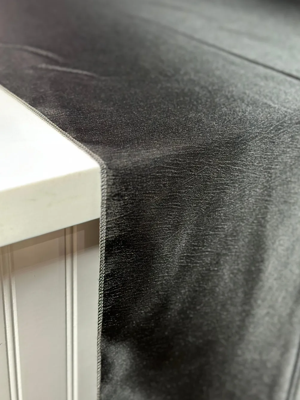 Luxury Satin Table Linen in Black