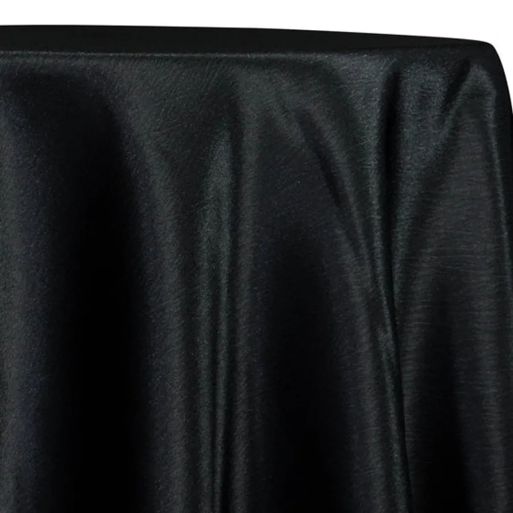Luxury Satin Table Linen in Black