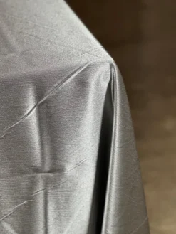 Luxury Satin Table Linen in Charcoal