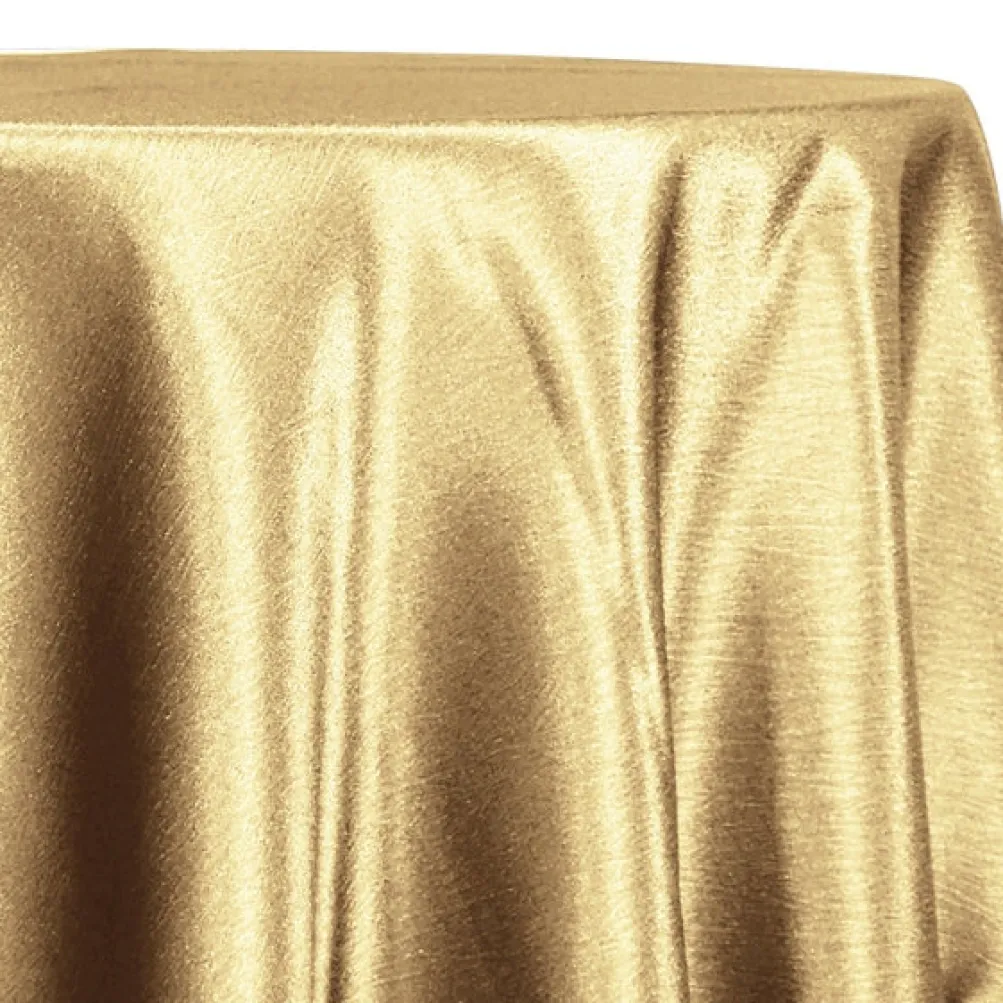 Luxury Satin Table Linen in Gold