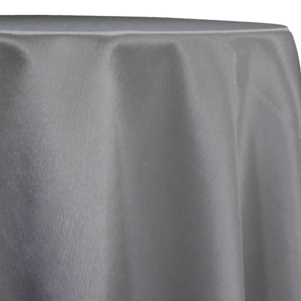 Luxury Satin Table Linen in Silver