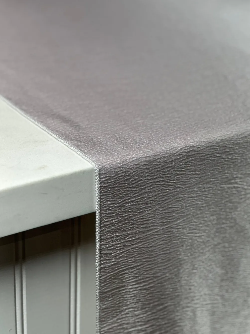 Luxury Satin Table Linen in Silver