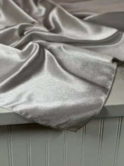 Luxury Satin Table Linen in Silver