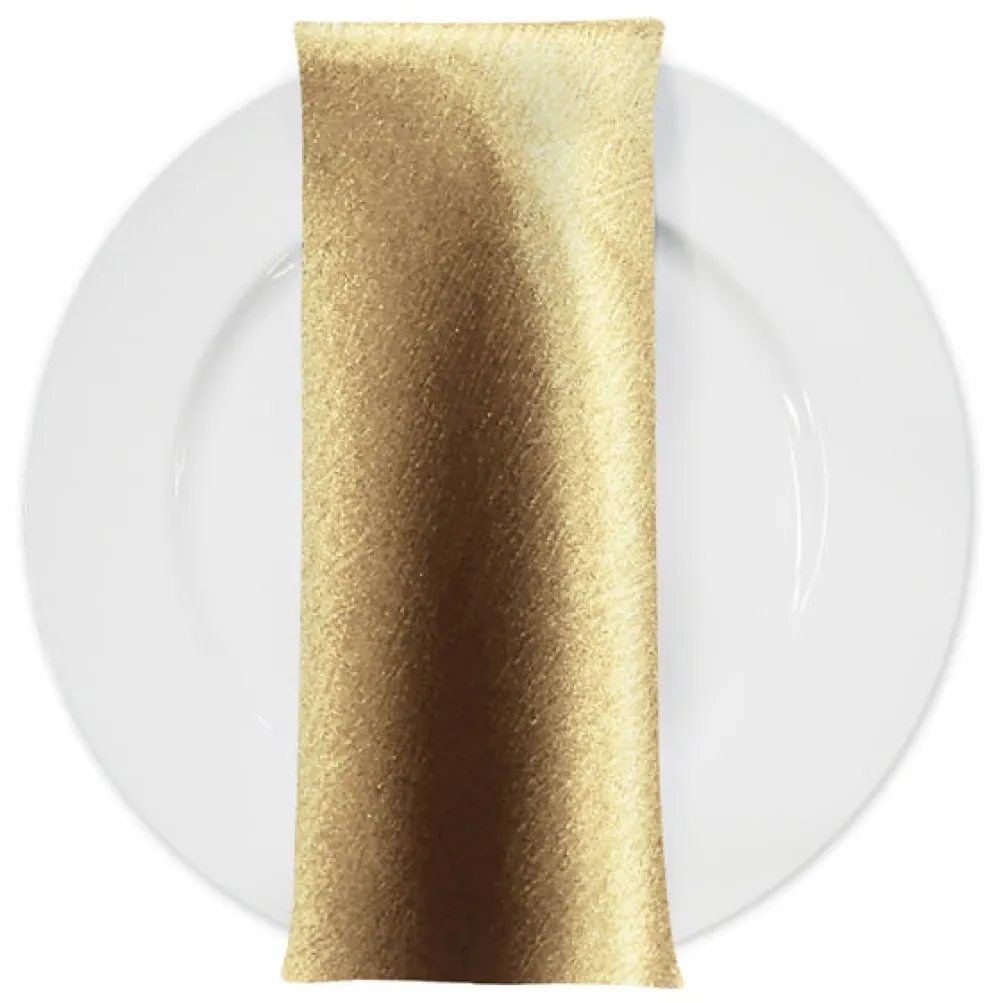 Luxury Satin Table Napkin in Gold