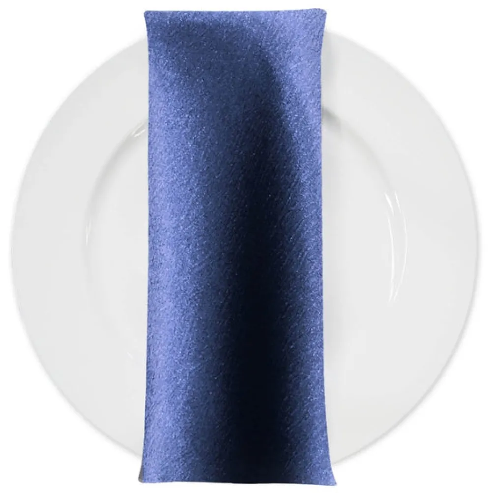 Luxury Satin Table Napkin in Navy