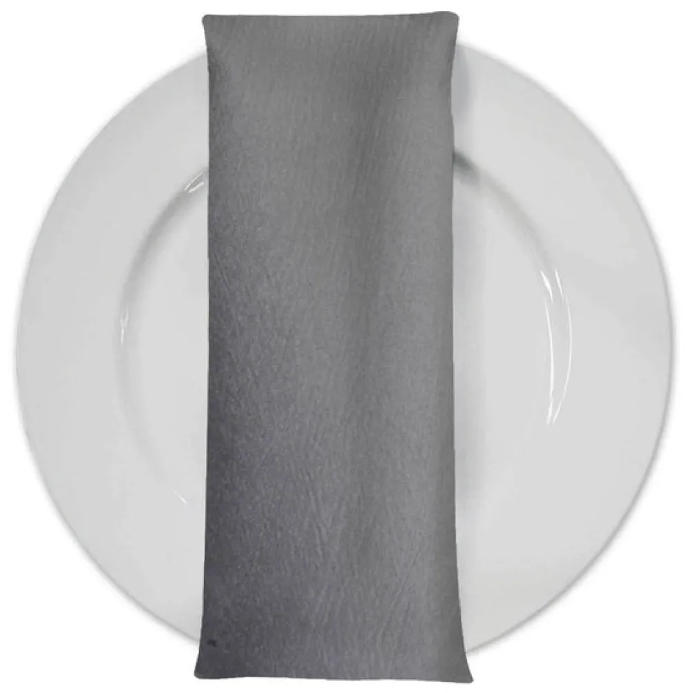 Luxury Satin Table Napkin in Silver