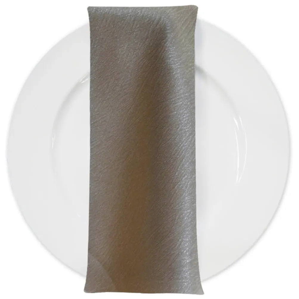 Luxury Satin Table Napkin in Taupe