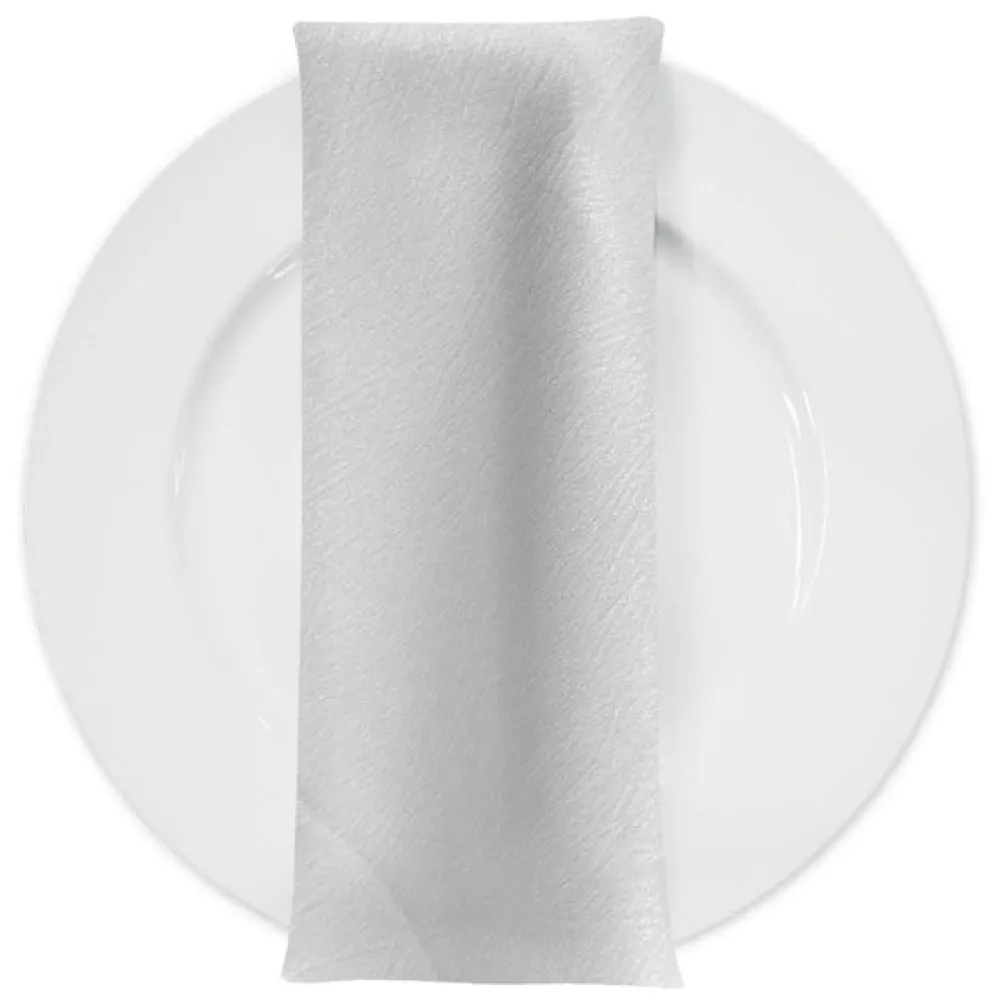 Luxury Satin Table Napkin in White