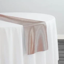 Luxury Satin Table Runner in Blush