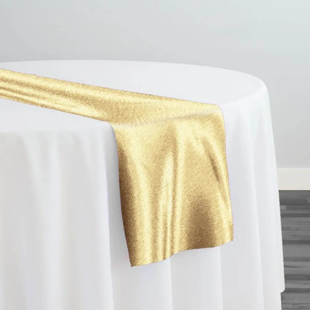 Luxury Satin Table Runner in Gold