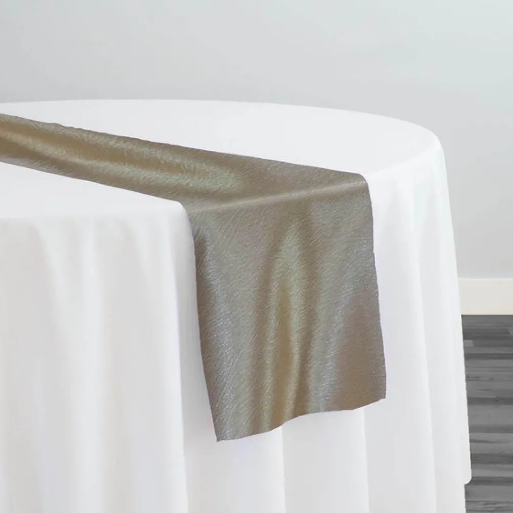 Luxury Satin Table Runner in Taupe