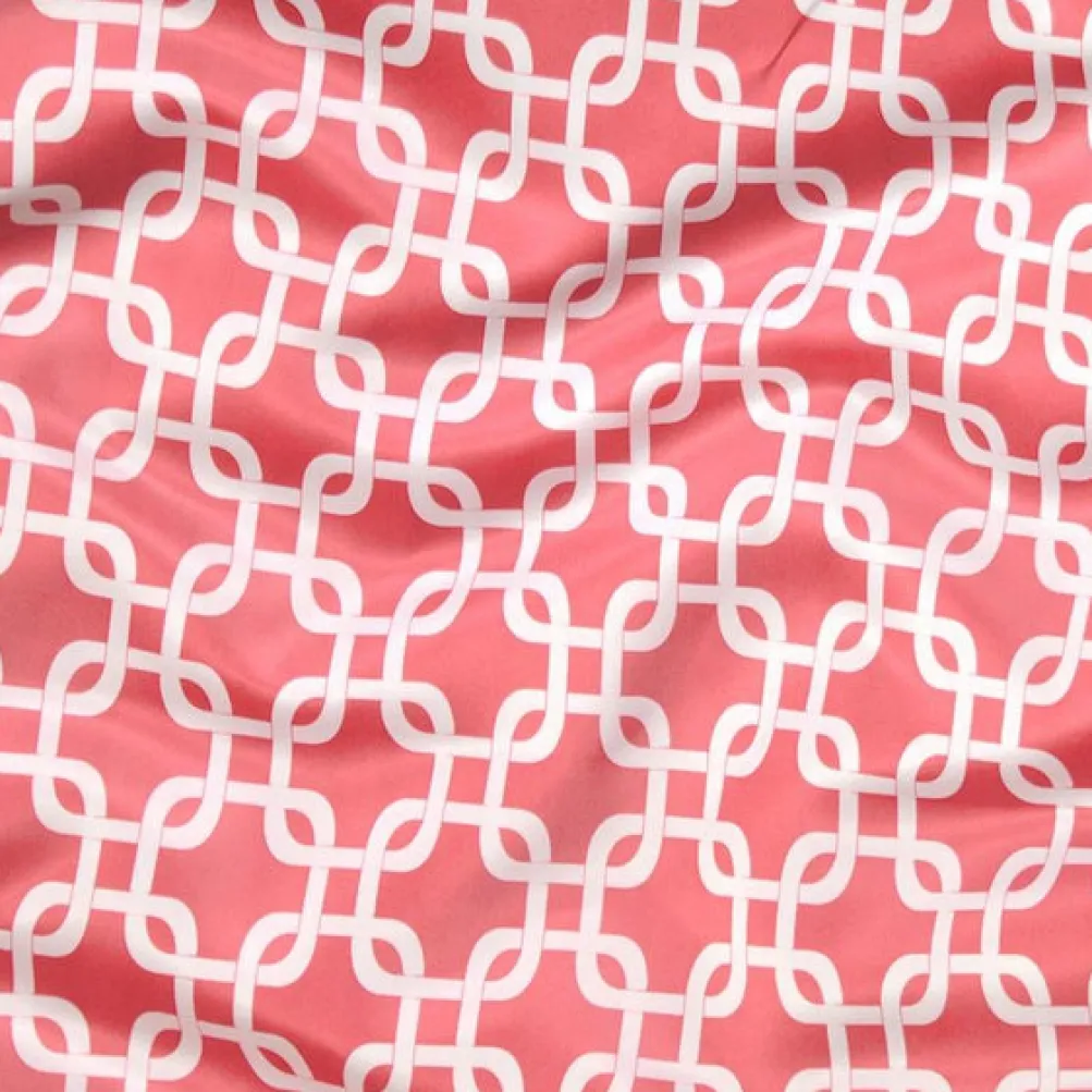 Lynx Print (Lamour) Table Linen in Coral