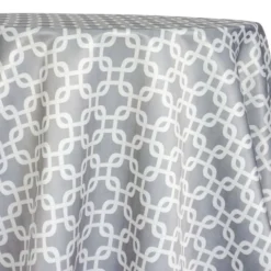 Lynx Print (Lamour) Table Linen in Silver
