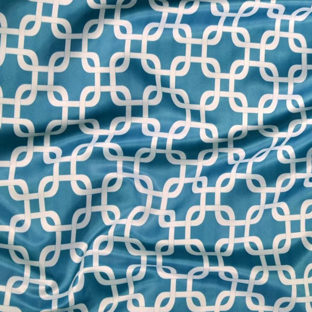 Lynx Print (Lamour) Table Linen in Teal