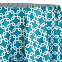 Lynx Print (Lamour) Table Linen in Jade