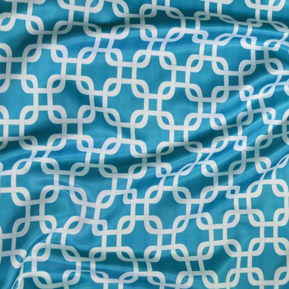 Lynx Print (Lamour) Table Linen in Jade