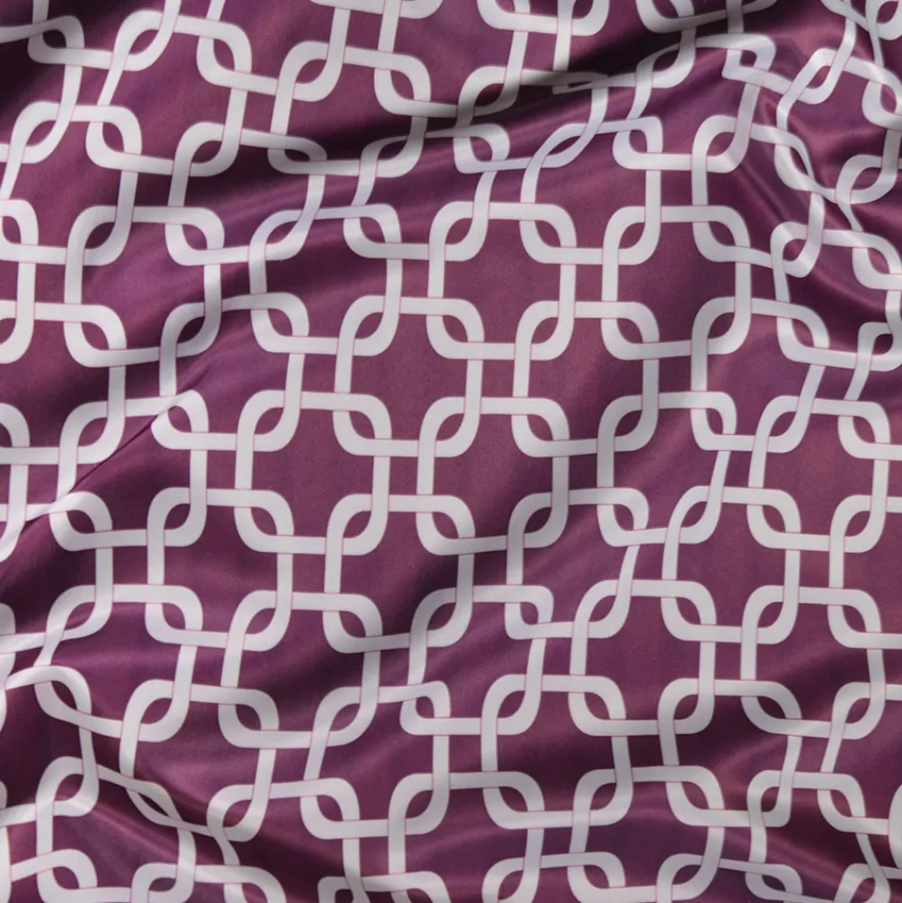 Lynx Print (Lamour) Table Linen in Plum